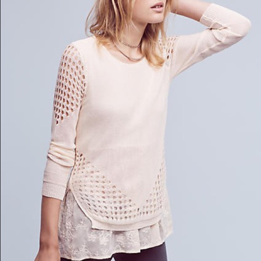 Anthropologie Sunday in Brooklyn Lace Tunic - Picture 1 of 7
